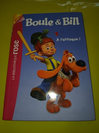 livre boule & bill a l'attaque ! bibliotheque rose 8/10ans
