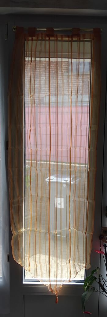 Paire de voilage orange 60×160  cm