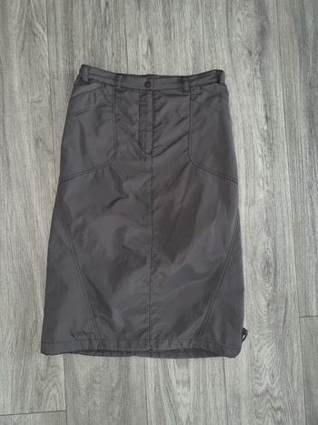 Jupe matelassée gris mauve Cyberpunk Y2K T36 S