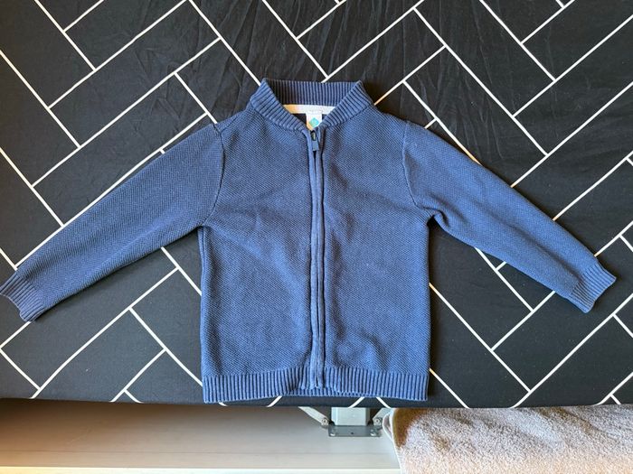 Gilet zippé bleu marine – Tex Baby – 36 mois - photo numéro 2