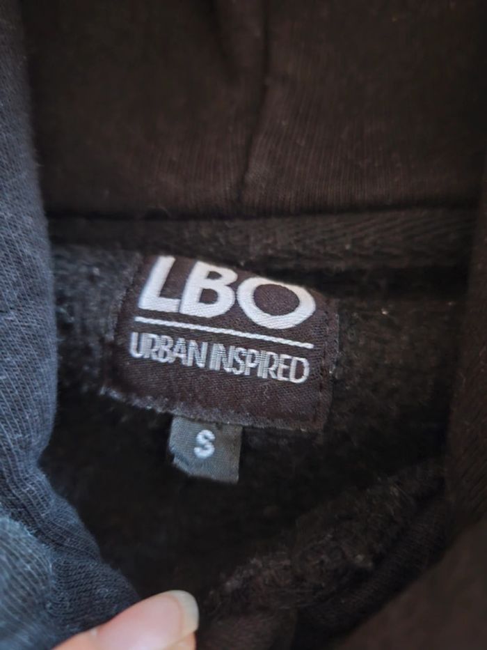 Sweat a capuche LBO urban inspired S noir homme - photo numéro 2