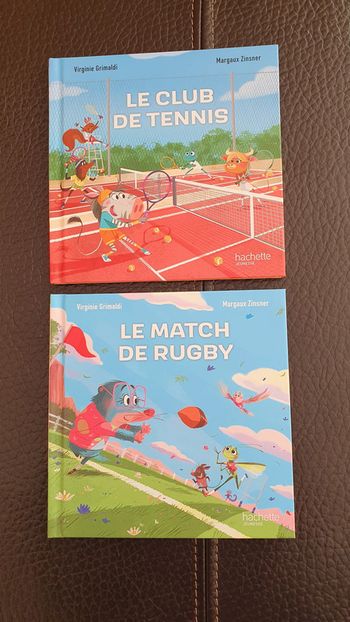 Lot de 2 livres : Le club de tennis et Le Match de Rugby