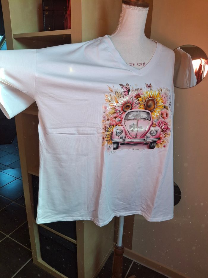 T shirt NEUF grande taille coccinelle - photo numéro 3