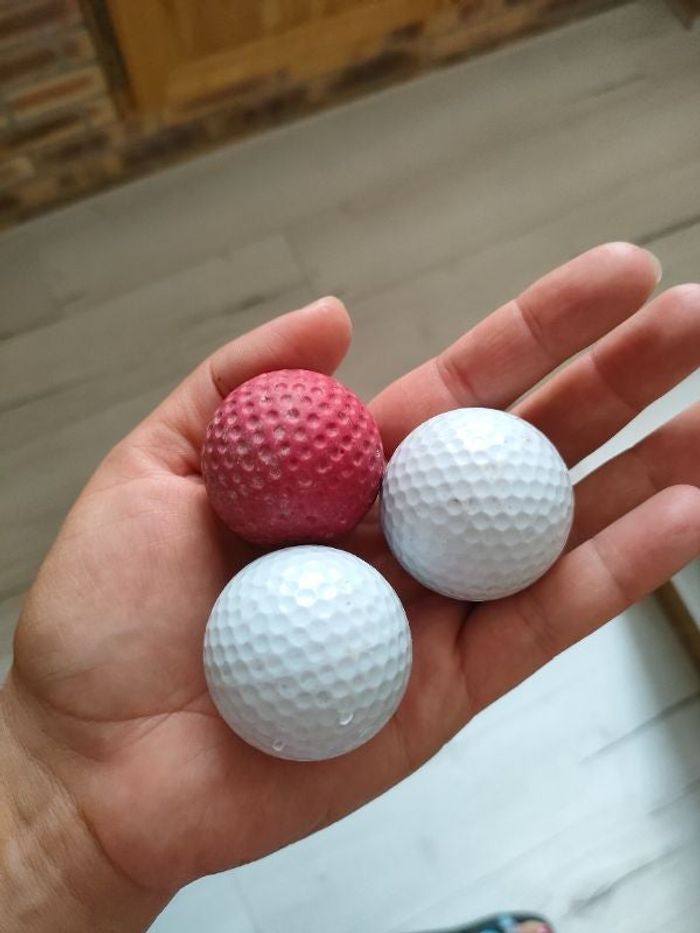 3 balles de golf jouet