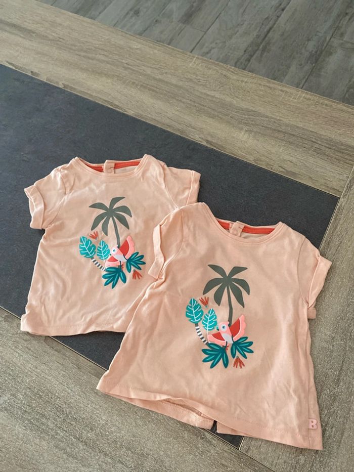 Lot de 2 t shirt obaibi 6 mois