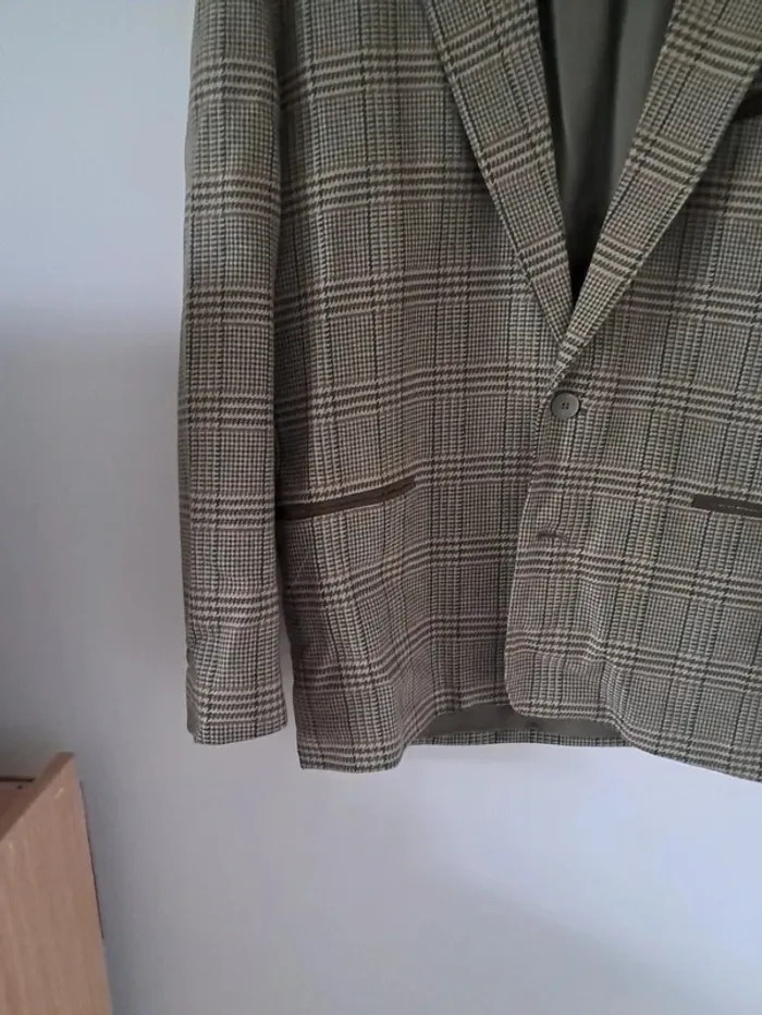 Veste vintage élégante à motif Prince de Galles - photo numéro 4