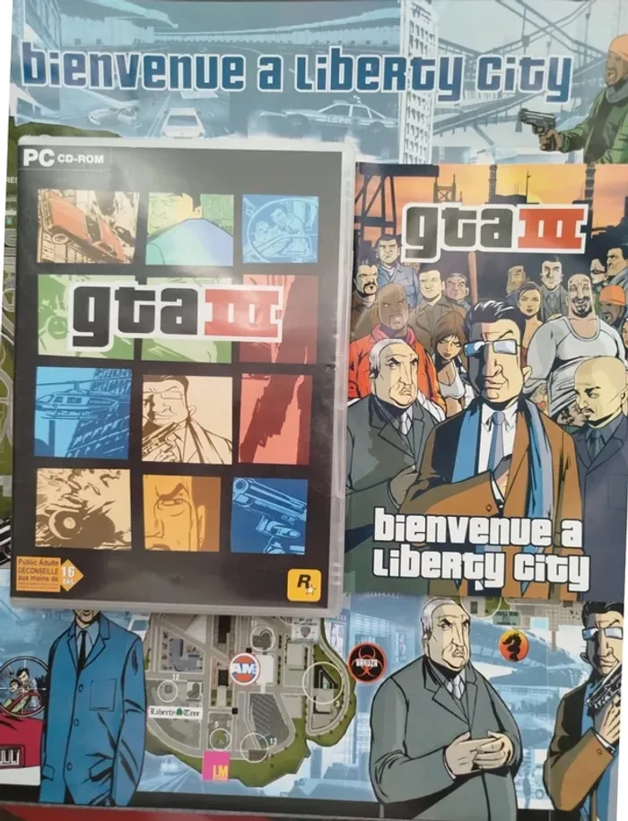 Jeu GTA III pc Neuf avec notice et Poster