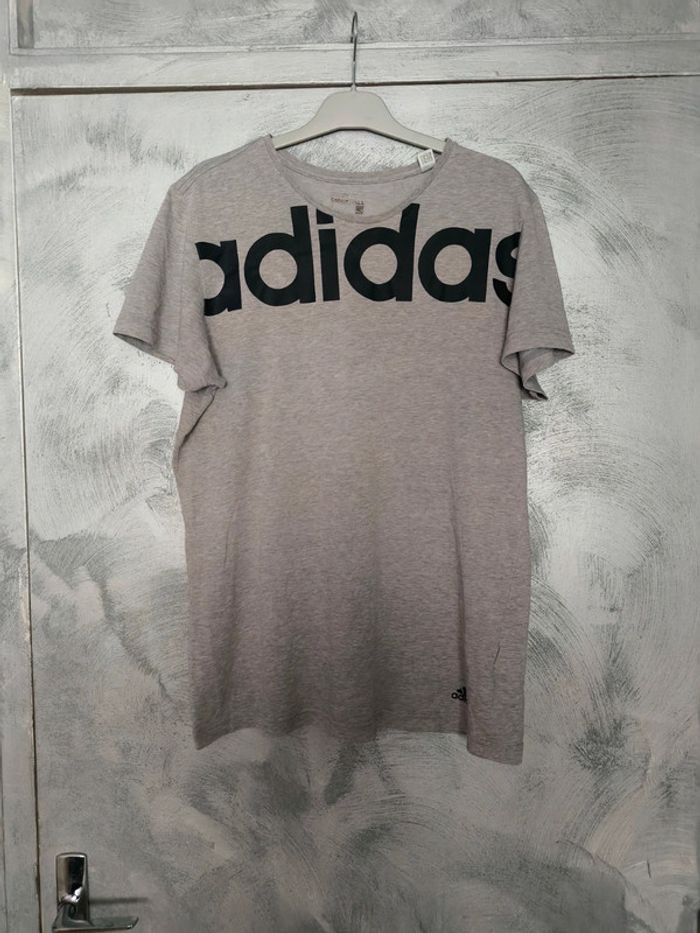 Tee shirt adidas gris moucheté taille M