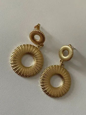 Boucle d’oreille en acier inoxydable Du groupe Maxmara intrend sans logo sans étiquette