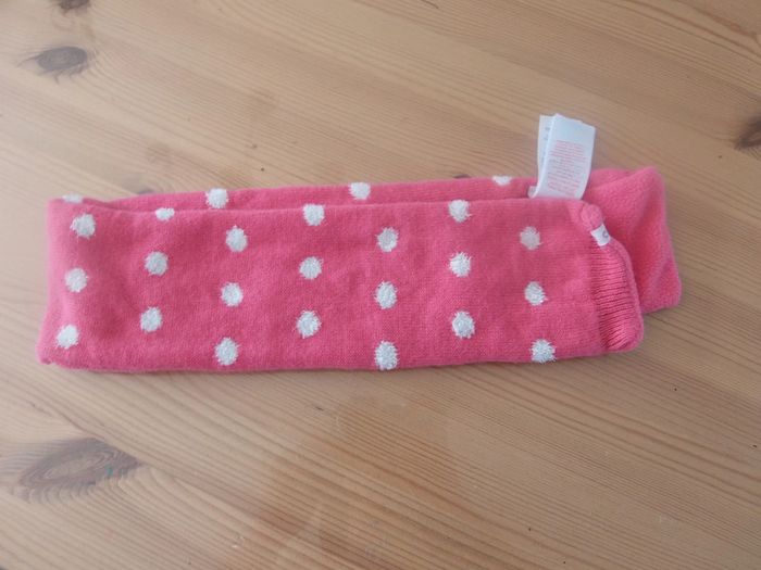 Echarpe rose à pois