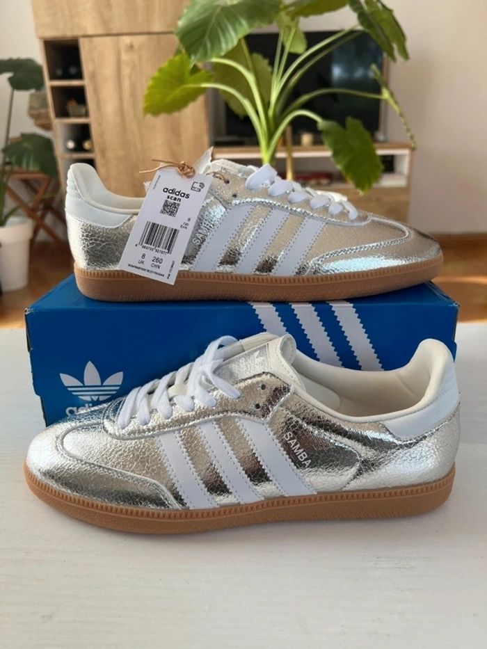 Adidas Orginals Samba Silver Argenté Taille 38