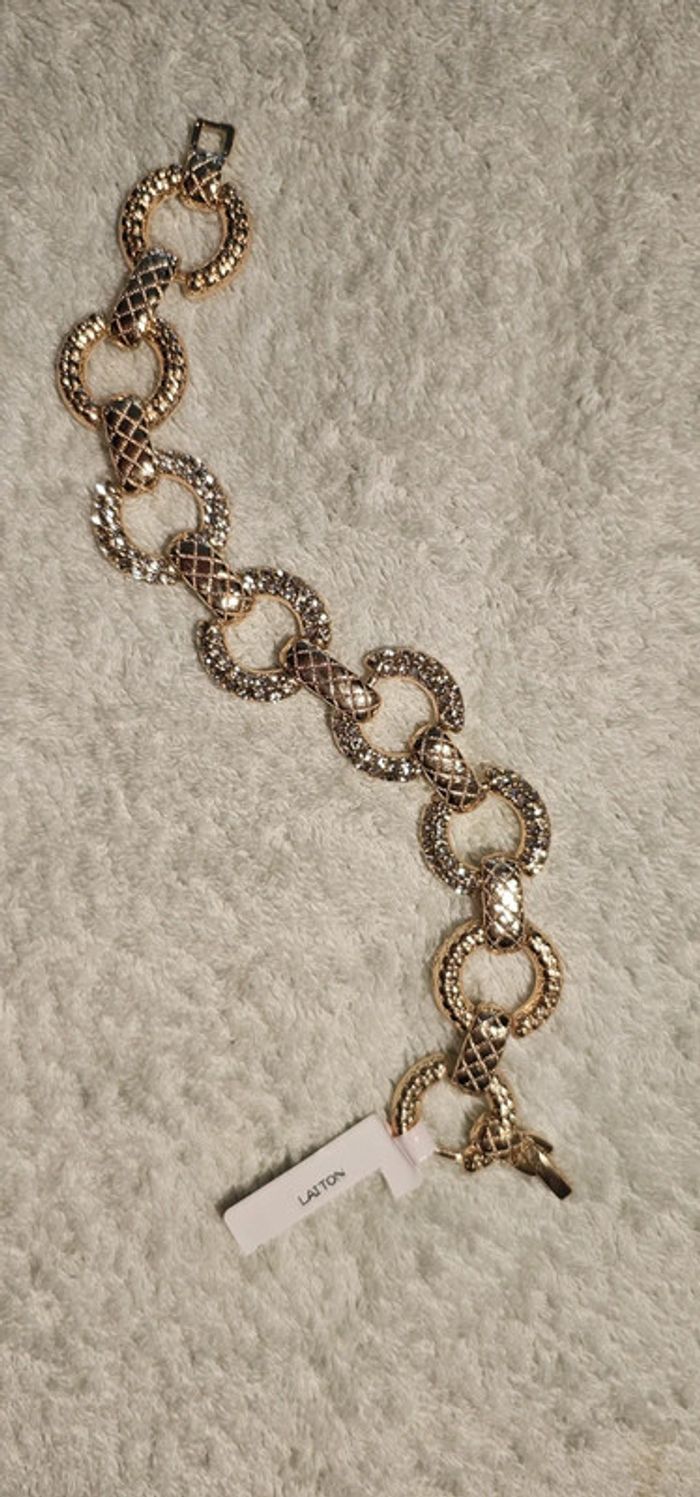 Bracelet fantaisie en laiton neuf