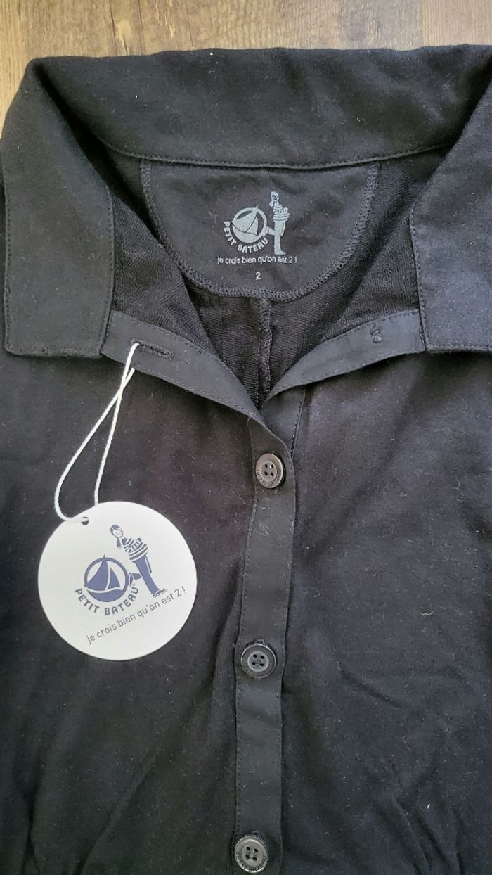 Robe noir manches courtes MATERNITÉ - photo numéro 3