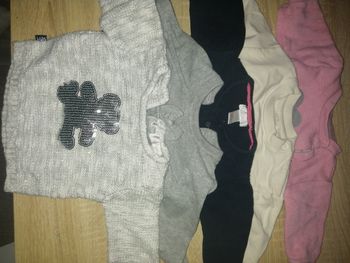 Lot pull et gilet 3 mois fille