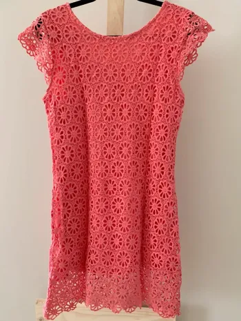 🌺 Robe dentelle corail 44/46