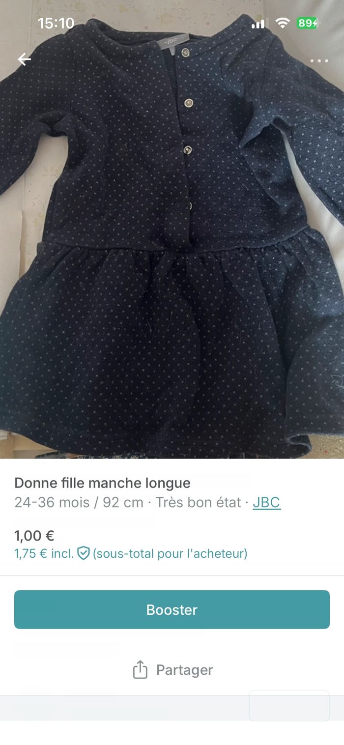 Robe manches longues