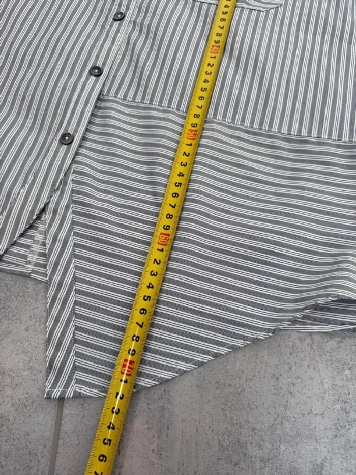 Chemise Dawn x Dare lignée blanche et grise taille XS parfait état - photo numéro 9