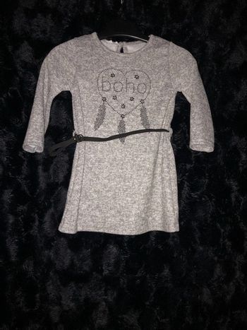 Robe avec petite ceinture T 18 mois