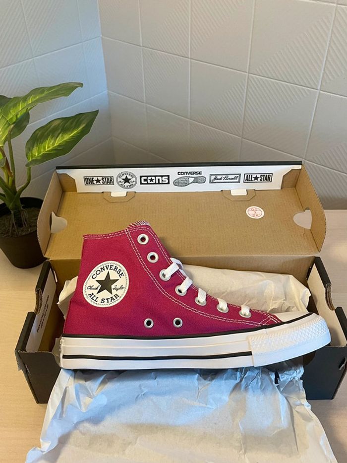 Converse Chuck Taylor bordeaux / violet - photo numéro 4