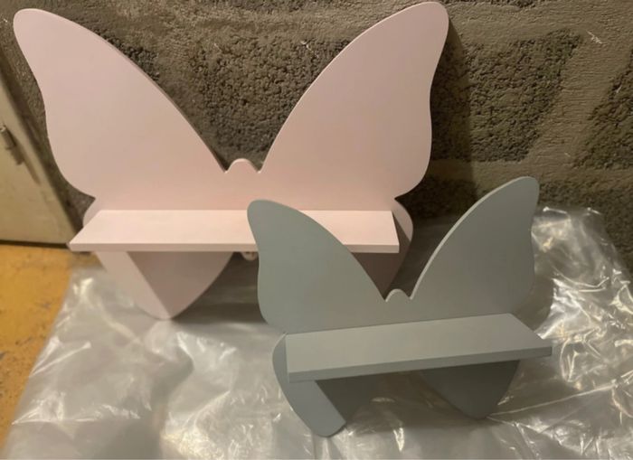 Lot de deux étagères papillons maisons du monde - photo numéro 6