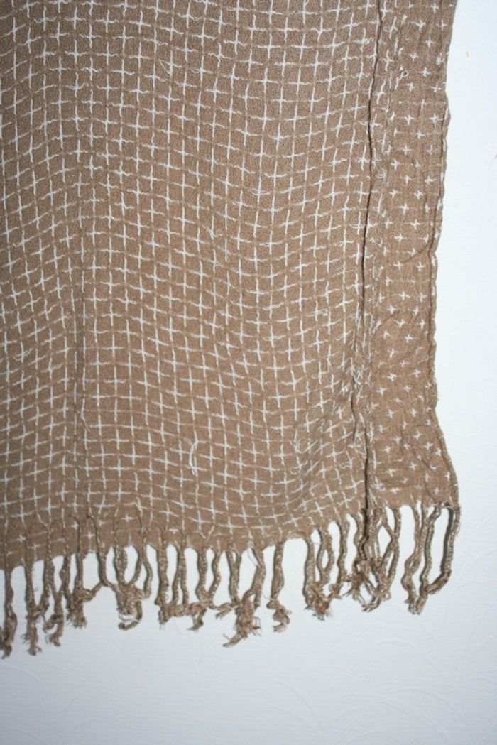Foulard beige 120x55cm - photo numéro 3