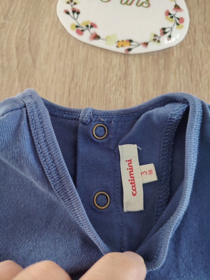 T-shirt manches longues garçon 3ans catimini tbe - photo numéro 4