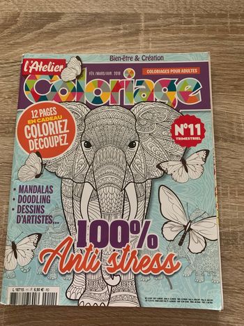 Magazine l’atelier coloriage : 100 % anti stress