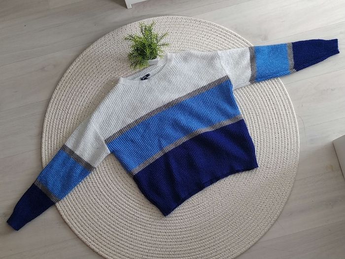 Deux pulls à rayures en maille - Kiabi - Fille 12ans - photo numéro 2