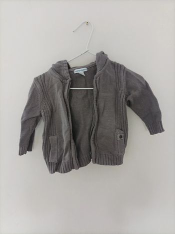 Gilet zippé avec capuche 12 mois Vertbaudet