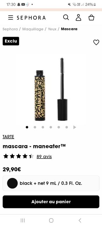 Mascara Tarte neuf
