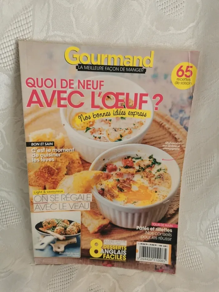 Lot de 6 magazines.Gourmand "la meilleure façon de manger" - photo numéro 4