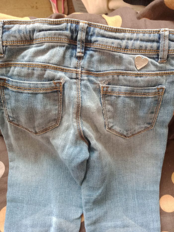 Pantalon jeans fille 5/6 ans - photo numéro 5