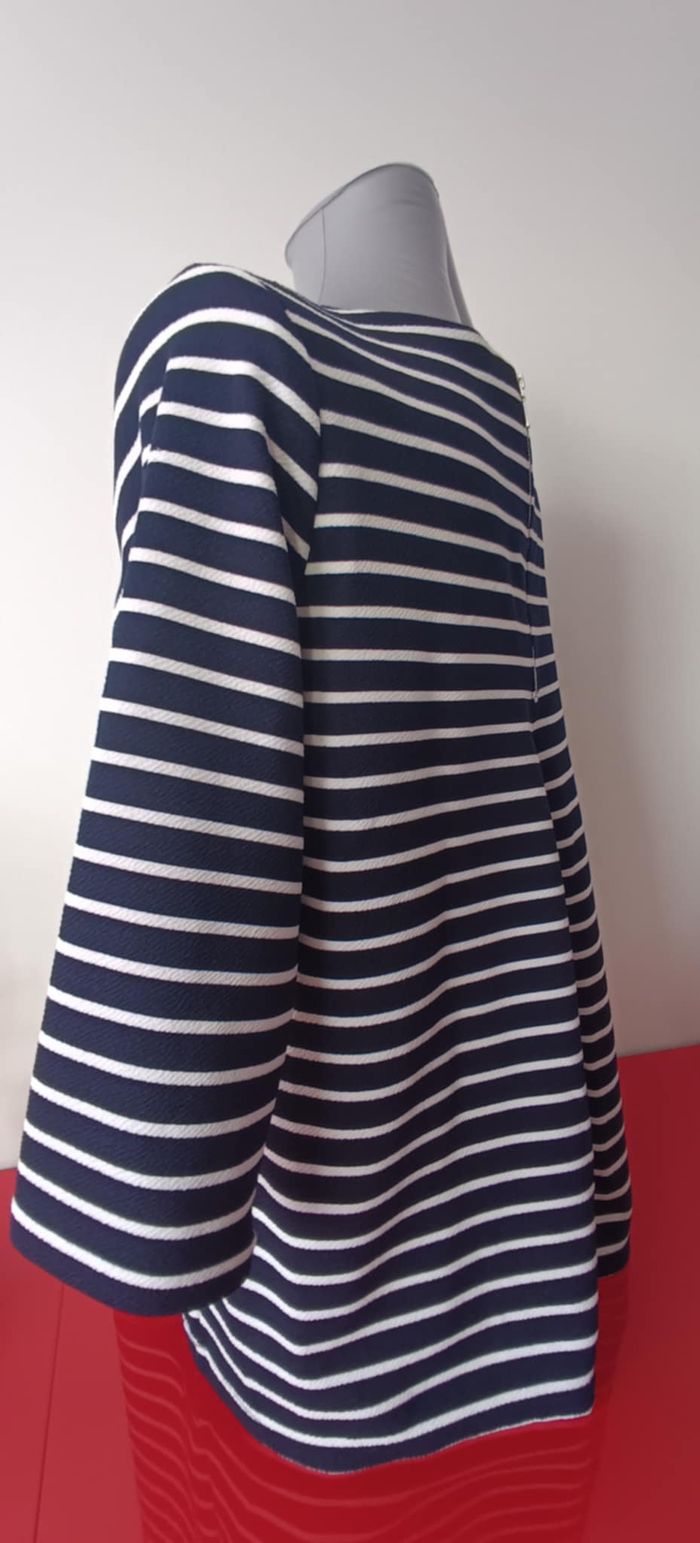 Blouse T-shirt Haut Top marinière manches 3/4 Taille 3 - photo numéro 8