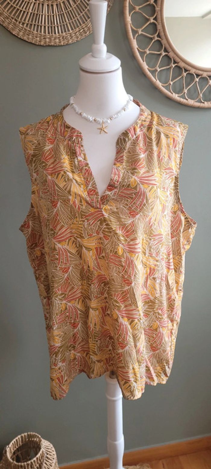 Jolie blouse légère sans manches Taille 46 - photo numéro 3