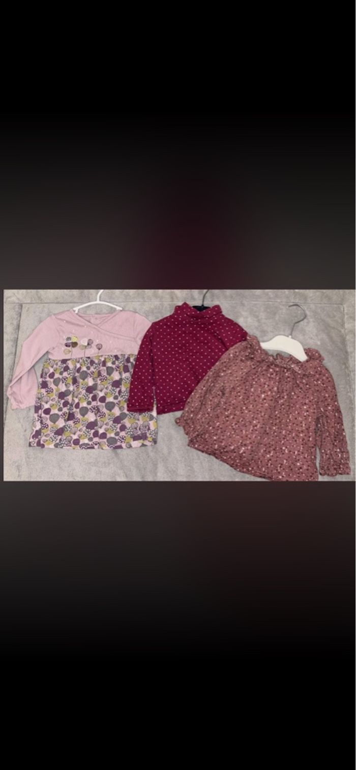 LOT 24 PIÈCES DE VÊTEMENTS FILLE 12 MOIS - photo numéro 7