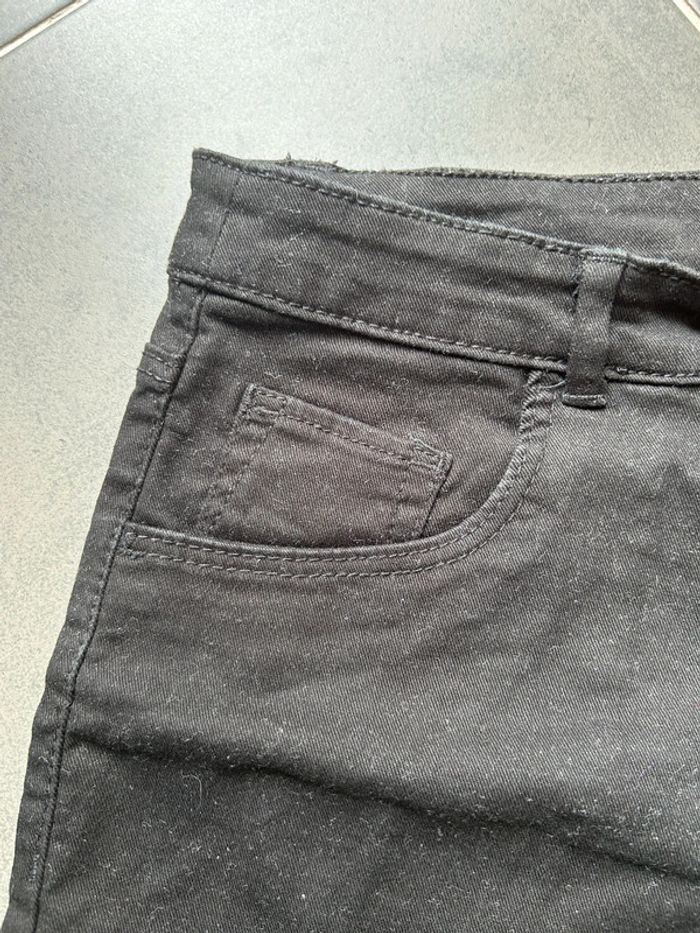 Short en jeans fin noir femme taille 38 H&M - photo numéro 5