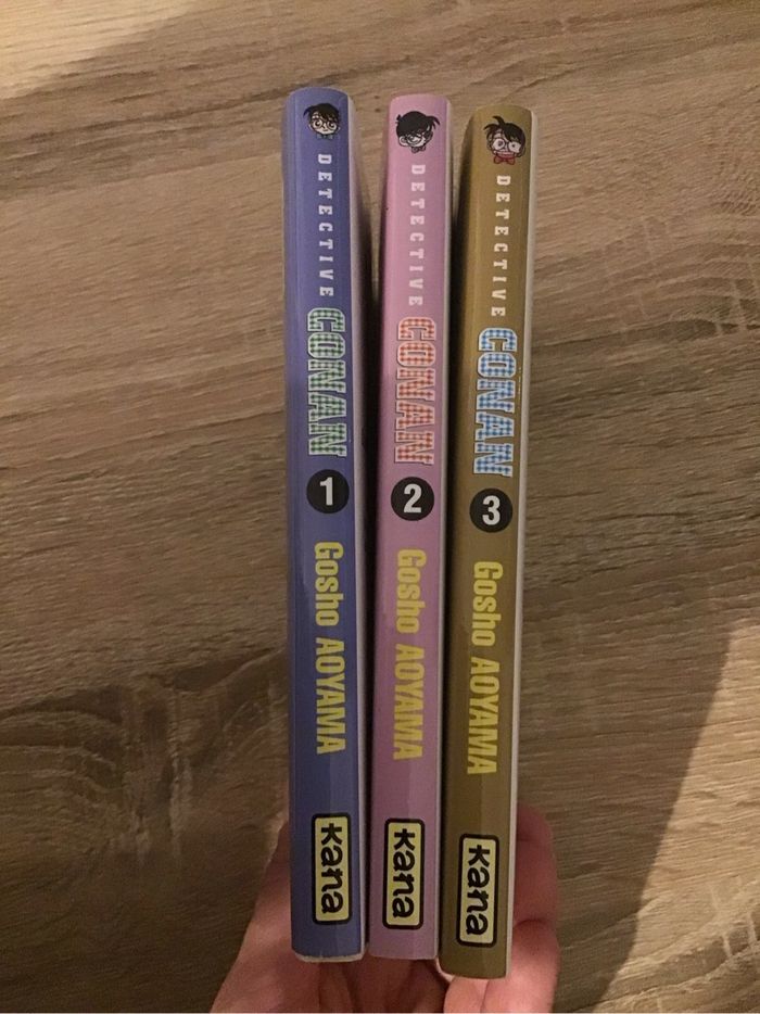 Lot 3 mangas Détective Conan livres collection Kana - photo numéro 3