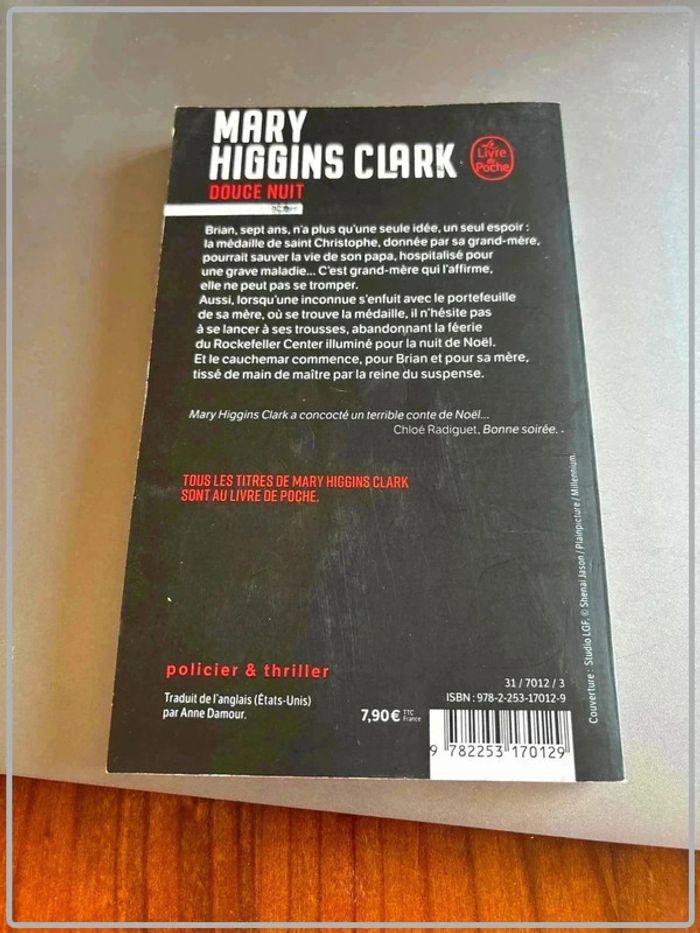 Douce nuit de Mary Higgins Clark - photo numéro 2