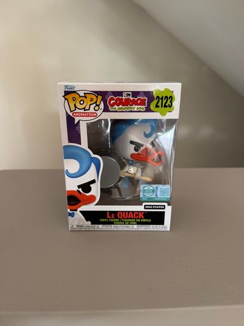 Figurine Funko Pop! Supreme Ed Limitee - Courage Le Chien Froussard - Le Quack