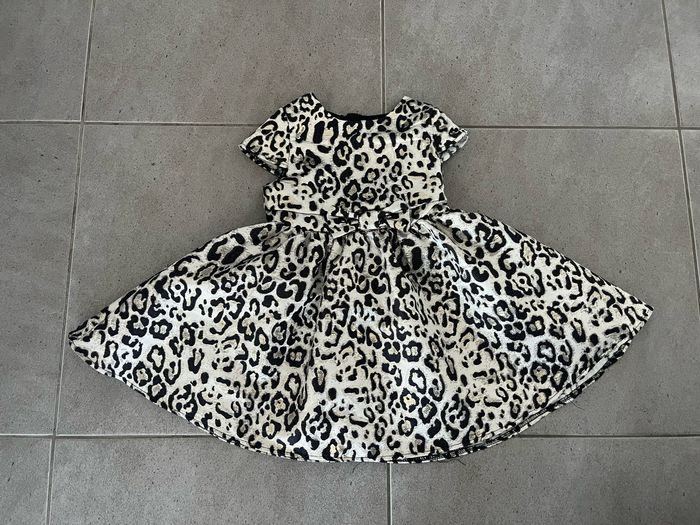 Robe fillette léopard
