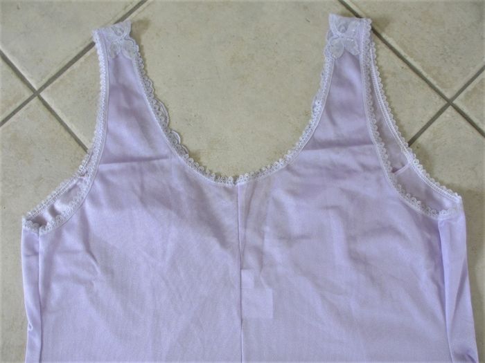 Fond de robe / Combinaison antistatique lilas femme Damart – Taille L - photo numéro 5