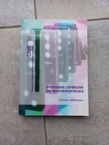 Livre de préparation au Crpe Cned mathématiques approche pédagogique