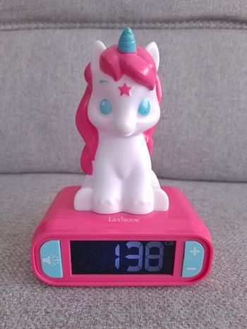 Réveil / veilleuse licorne Lexibook