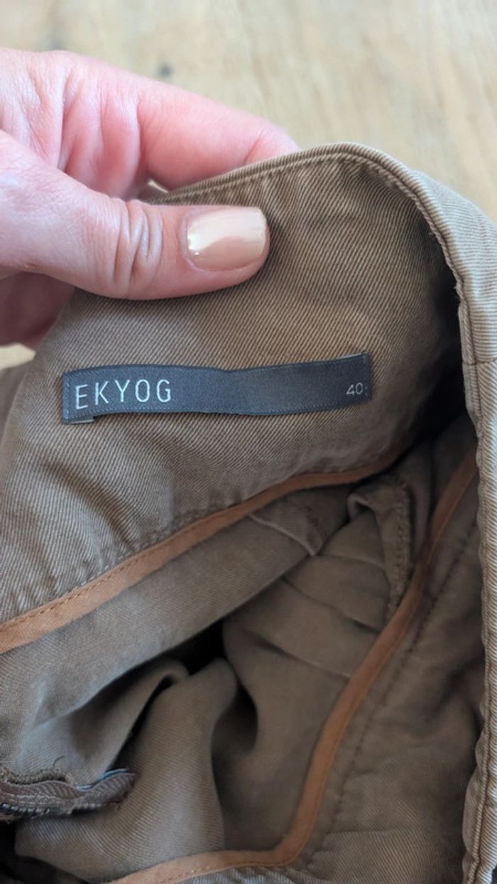 Magnifique jupe taupe ekyog lyocell - photo numéro 2