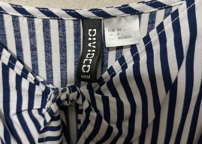 Robe à rayures à bretelles (XS - 34) - photo numéro 3
