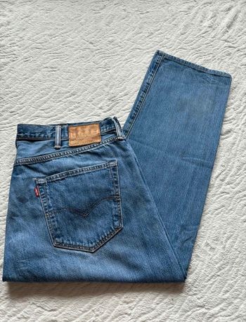 Jean Levi’s 501 bleu homme coupe relaxed droite ample taille W38 48 XL