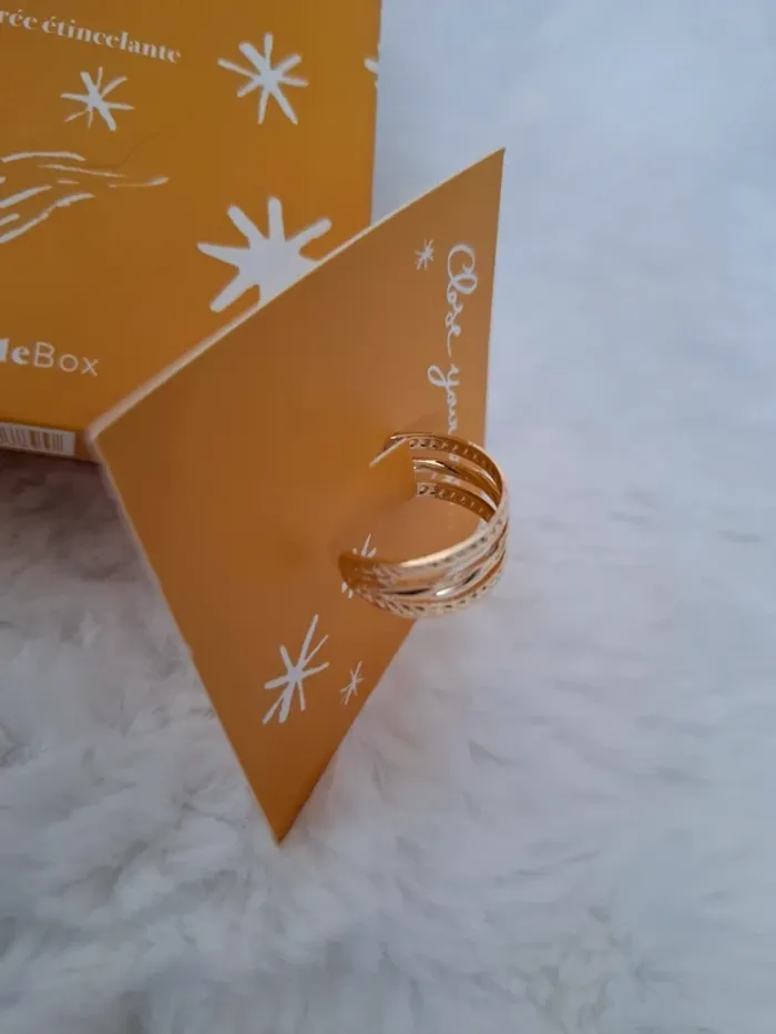 Bague dorée étincelante Make a Wish - photo numéro 2