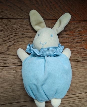 Doudou Lapin Boule Sucre d'orge ancien