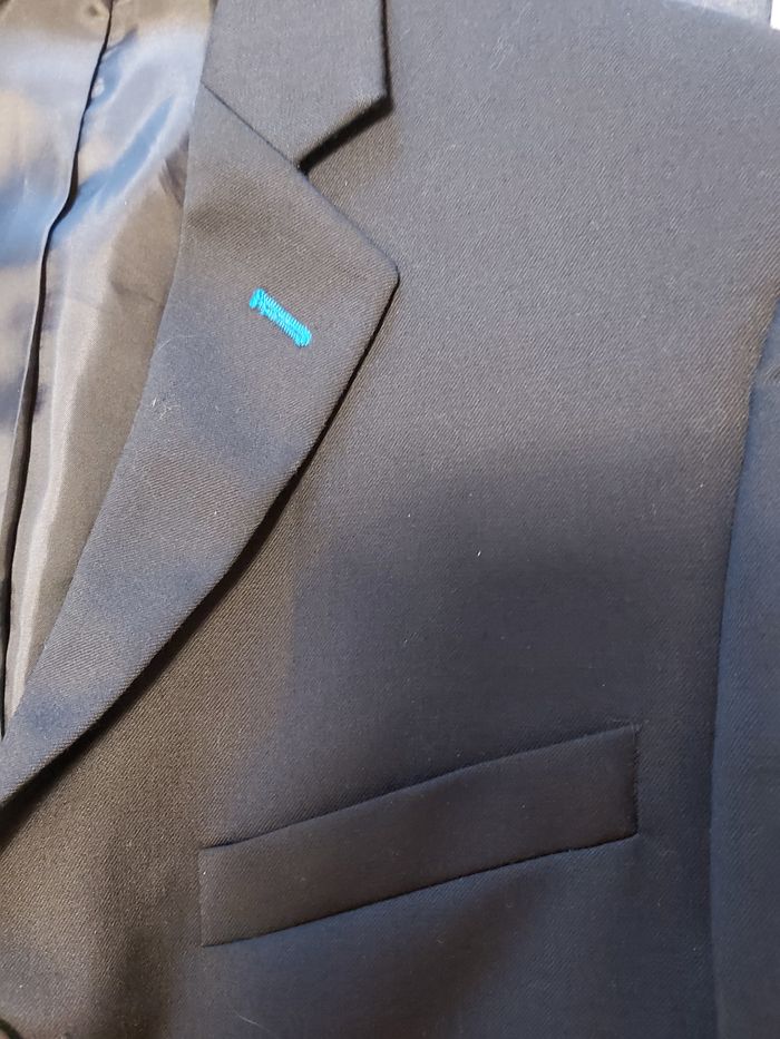 Veste de costume homme bleu marine foncé T. 44 - photo numéro 3