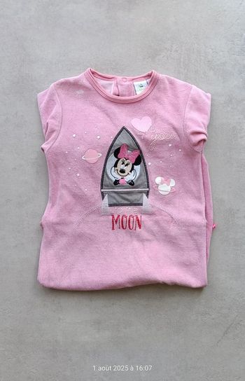 Pyjama velours Minnie - 24 mois